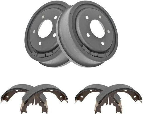 Rear Brake Drum and Brake Shoe Kit - 3 Piece - Compatible with 1987-1996 Ford F-150 in Saudi Arabia