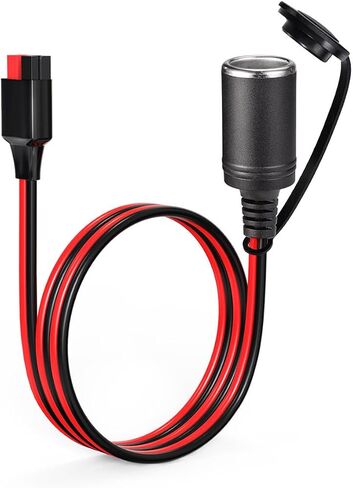 Anderson to Car Cigarette Lighter,12AWG 12V Cigarette Lighter Male Plug Connector Cable for Portable Solar Generator Power Station(2FT) in Saudi Arabia