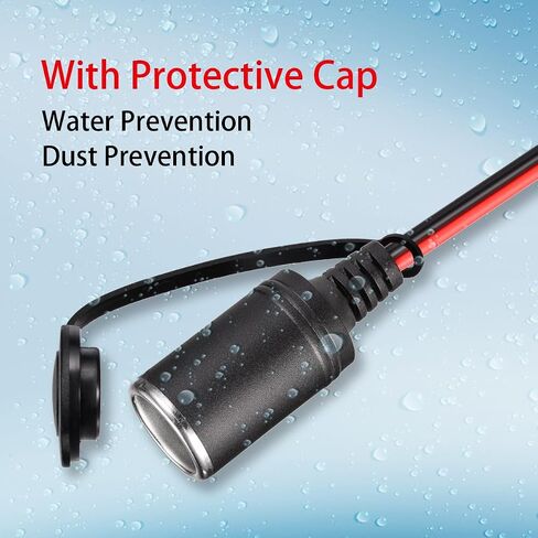 Anderson to Car Cigarette Lighter,12AWG 12V Cigarette Lighter Male Plug Connector Cable for Portable Solar Generator Power Station(2FT) in Saudi Arabia