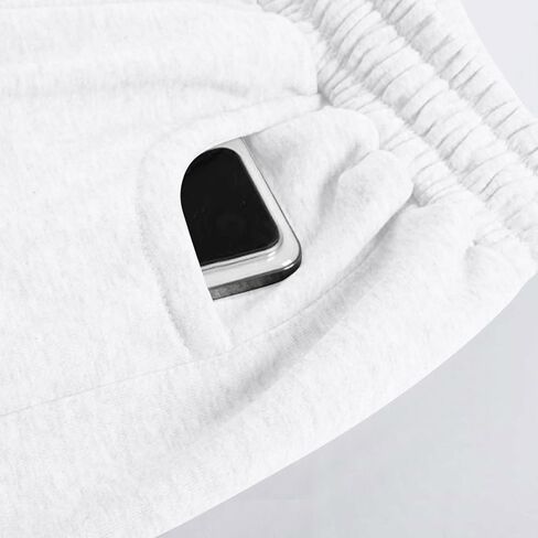 Barrel Sweatpants Women Elastic Waisted Wide Leg Lounge Pants Baggy Casual Sweat Pant Palazzo Trousers with Pockets in Saudi Arabia