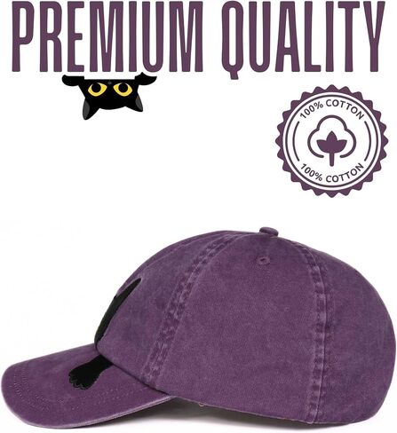 Innobeta Black Cat Lovers Gifts للنساء ، الرجال ، قبعة مطرزة قابلة للتعديل لعيد الميلاد ، عيد الميلاد in Kuwait