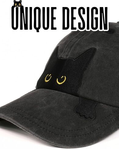 Innobeta Black Cat Lovers Gifts للنساء ، الرجال ، قبعة مطرزة قابلة للتعديل لعيد الميلاد ، عيد الميلاد in Kuwait