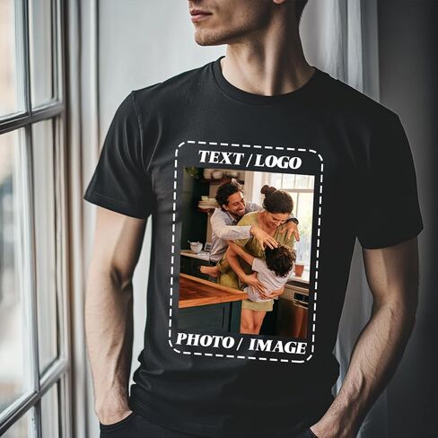 القمصان المخصصة isunmea للرجال ، قم بتصميم قميص Tees Custom Tees الخاص بك in Kuwait