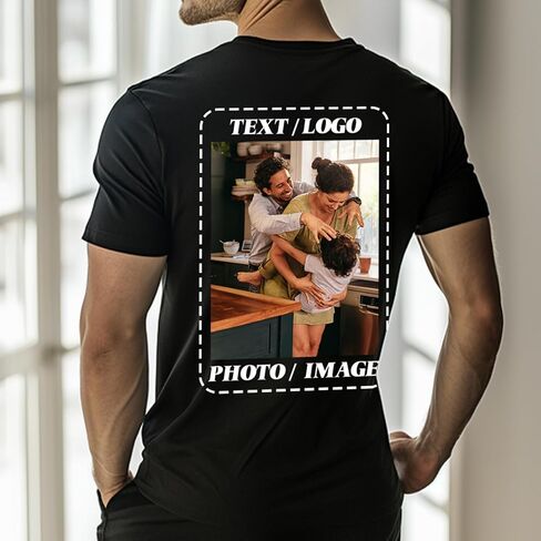 القمصان المخصصة isunmea للرجال ، قم بتصميم قميص Tees Custom Tees الخاص بك in Kuwait