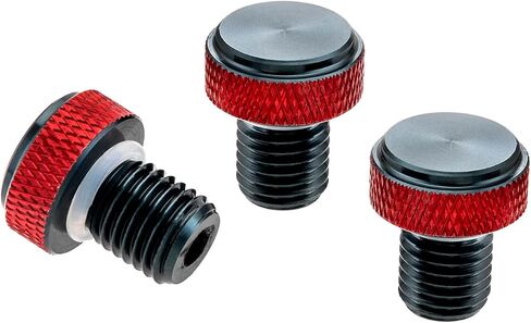 MOFUN دراجة نارية مرآة الثقب المكونات M10X1.25 الخيط ، 2-ألوان دراجة نارية البراغي مرآة مرآة متوافقة مع هوندا FIT YAMAHA FIT KAWASAKI FIT SUZUKI FIT DUCATI FIT 3PCS in Saudi Arabia