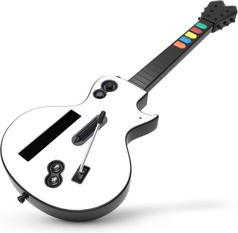 Hyperkin Hyper Strummer Wii Guitar Controller Wireless Game Guitar Compatible with Guitar Hero and Rock Band Games (excluding Rock Band 1) with Strap in Kuwait