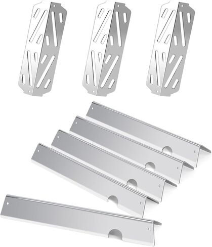 Hiorucet 62752 7620 7622 Flavorizer Bars Heat Deflector Burner Tube for Weber Series E310 E320 E330 EP310 EP320 EP330 with Front Control Knob, Porcelain Steel Grill Parts for Weber Genesis 300 in Kuwait