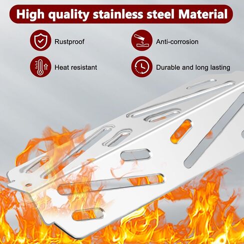 Hiorucet 62752 7620 7622 Flavorizer Bars Heat Deflector Burner Tube for Weber Series E310 E320 E330 EP310 EP320 EP330 with Front Control Knob, Porcelain Steel Grill Parts for Weber Genesis 300 in Kuwait
