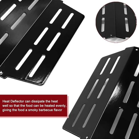 Hiorucet 62752 7620 7622 Flavorizer Bars Heat Deflector Burner Tube for Weber Series E310 E320 E330 EP310 EP320 EP330 with Front Control Knob, Porcelain Steel Grill Parts for Weber Genesis 300 in Kuwait
