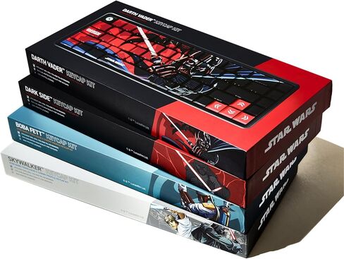 أغطية مفاتيح Star Wars Darth Vader PBT Dye Sub للوحة مفاتيح الألعاب الميكانيكية، ومفاتيح Cherry MX، وطباعة جانبية مخصصة، ودعم ANSI ISO، تخطيط أمريكي in Kuwait