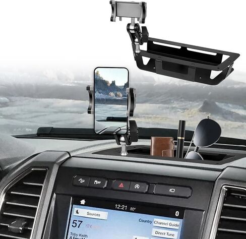 حامل الهاتف Metal Dash Mount متوافق مع 2019-2024 2025 Silverado & 2019-2021 Sierra Cell Phone حامل شيفروليه سيلفرادو GMC Sierra Multi-Device حامل in Saudi Arabia