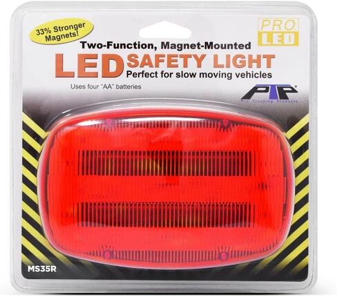 Pro LED MS35R بطارية تعمل مغناطيس يعمل بمغناطيس وظيفتين وميضون ضوء LED أحمر وميض in Saudi Arabia