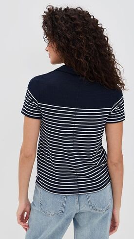 Rag & Bone Women's The Knit Stripe Polo in Saudi Arabia