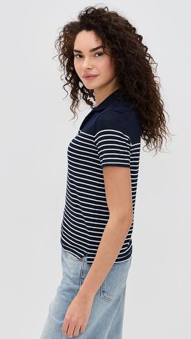 Rag & Bone Women's The Knit Stripe Polo in Saudi Arabia