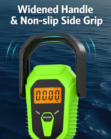 مقياس الأسماك مع قبضة الشفاه ، مقياس الأسماك الرقمية المقاومة للماء ، 110 رطل/50 كجم مقياس وزن الأسماك المعلق ، مقياس الأمتعة المحمولة مع شريط قياس ، خلفية LCD ، البطاريات ، لصيد الأسماك في المنزل ، الأخضر in Kuwait