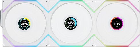Lian Li UNI Fan TL 120 Wireless - Triple Pack - 2.4 GHz Wireless Controller Included - Daisy Chain & Infinity Mirror Design - Controller Required - Black (12TL1W3B) in Kuwait