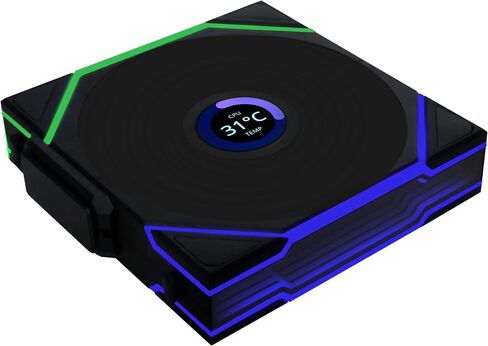 Lian Li UNI Fan TL 120 Wireless - Triple Pack - 2.4 GHz Wireless Controller Included - Daisy Chain & Infinity Mirror Design - Controller Required - Black (12TL1W3B) in Kuwait