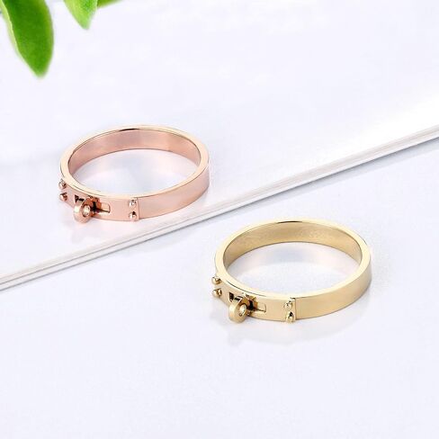 Love Friendship Ring 14K Gold Silver Rose Plated Stainless Steel Promise Ring Wedding Band Jewelry for Women in Kuwait