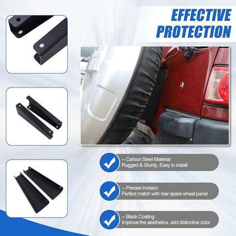 حامل حاملة إطارات احتياطية متوافقة مع Toyot@ FJ Cruiser 2007-2021 ، حامل عجلات الغيار الخلفي يرفع حاملي ، إكسسوارات الظهر الإطارات الإطاري in Saudi Arabia