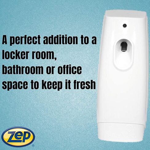 Zep Metered Mist Automatic Aerosol Refill, Blue Sky (Case of 12) with TimeMist Fragrance Dispenser (6) - 336201 - Lasts Up To 30 Days and Neutralizes Tough Odors in Saudi Arabia