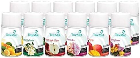 عبوات موزع متشكيلة مختلط من طراز Timemist - 7.1 أوقية (حالة 12 رائحة متنوعة) 1050698 - الزيوت الأساسية ، تستمر حتى 30 يومًا ويحيد الروائح الصعبة in Saudi Arabia