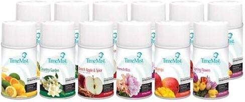 عبوات موزع متشكيلة مختلط من طراز Timemist - 7.1 أوقية (حالة 12 رائحة متنوعة) 1050698 - الزيوت الأساسية ، تستمر حتى 30 يومًا ويحيد الروائح الصعبة in Saudi Arabia