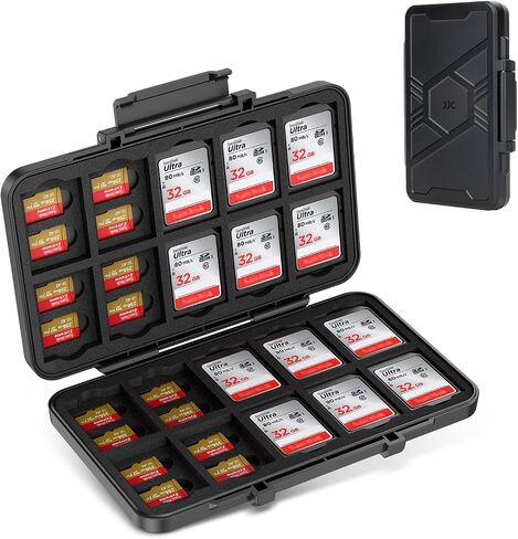 Large Capacity Memory Card Case for 20 SD & 40 TF Cards,Compact & Portable in Kuwait