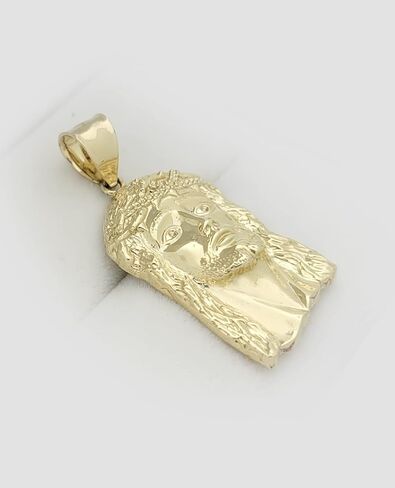 10k Yellow Gold Jesus Face Charm Pendant Jesus Head Pendant (Size 2) in Saudi Arabia