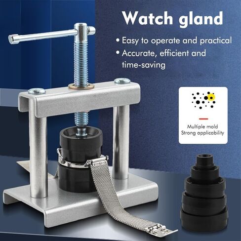 Watch Press Tool, Watch Back Case Closer, Watches Battery Replacement Tool with Watc-h Back Remover Tool, Repair Kit for Watches, Only for Round Dials 16 to 50mm in Saudi Arabia