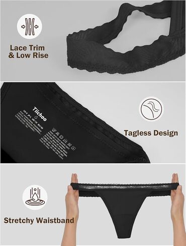 Period Thong Underwear for Women Seamless Period Panties Thong Leakproof Menstrual Underwear 8 Pack​ in Saudi Arabia