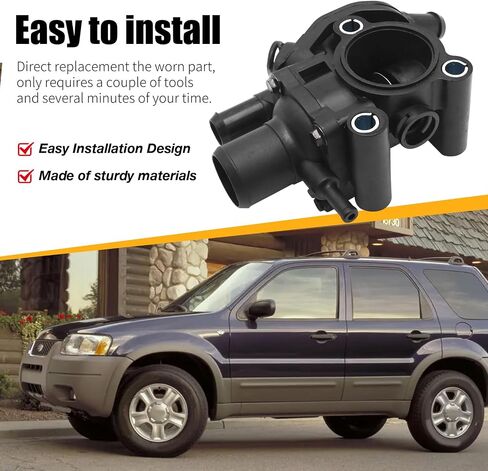 F8RZ8575CA Thermostat Housing Assembly ، استبدال Ford Escape Focus 2001 2002 2003 ، استبدال Mazda Tribute 2001 2002 2003 ، يحل محل CH2201 in Saudi Arabia