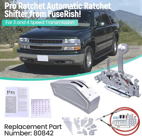 Pro Ratchet Automatic Ratchet Shifter for 3 and 4 Speed Transmission Compatible with B&M 80842 in Saudi Arabia