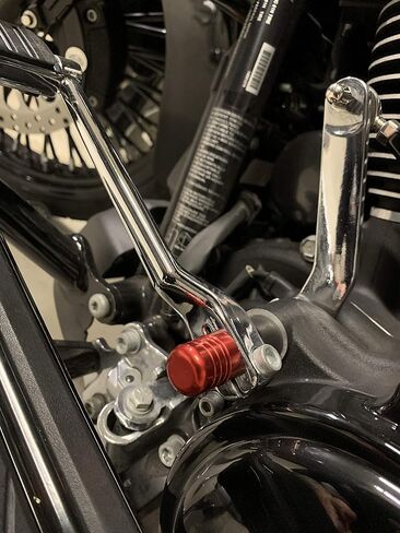 UtVdistribution Heel Shifter Lever Cover Cover Cover Cover Fits Harley Davidson (Black) in Saudi Arabia