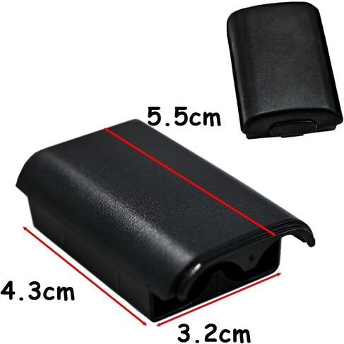4 Pack Battery Box Battery Cover for Xbox 360 Wireless Controller, Replacement Battery Pack Cover Shell Case Kit for Xbox 360 Controller(Black) in Saudi Arabia