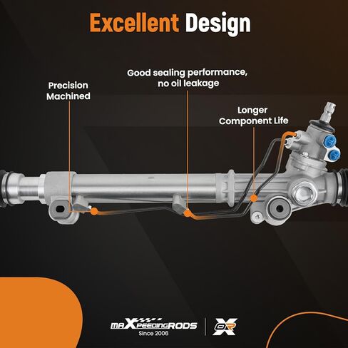 MaxPeedingRods رف التوجيه الهيدروليكي للسلطة وترين تويوتا 4Runner 2003-2009 4.0L 4.7L ، FJ Cruiser 2007-2009 4.0L ، لـ LEXUS GX470 2003-2009 4.7L ، 26-2624 ، 44200-35061 in Saudi Arabia