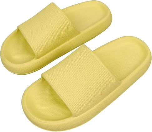 سيفينهيلدياموندز شبشب منزلي بنعل سميك للنساء والرجال | شرائح سحابية قابلة للتنفس وغير قابلة للانزلاق | صنادل استحمام سريعة الجفاف | منصة وسادة in Kuwait