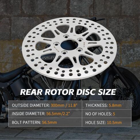 TOFR 11.8 "أقراص دوارات الفرامل الخلفية الأمامية لـ Harley Touring Road King Electra Glide Glide Road Glide 2008-2013 in Kuwait