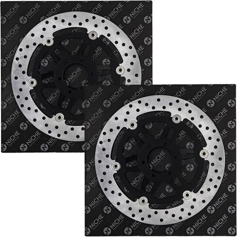 NICHE Front Brake Rotor Set For Honda CBR900RR Interceptor 750 Super Hawk 1000 CBR600F3 CBR600SE 45120-MAL-601 in Saudi Arabia