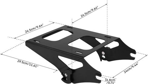 XFMT Detachable 2 Two Up Tour Pack Mounting Luggage Rack Compatible with Harley Touring Road King Street Glide Road Glide 2014-Later in Kuwait