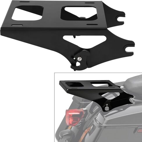 XFMT Detachable 2 Two Up Tour Pack Mounting Luggage Rack Compatible with Harley Touring Road King Street Glide Road Glide 2014-Later in Kuwait