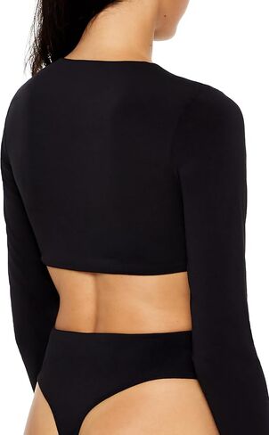 Forever 21 womens Knotted Cutout Bodysuit in Saudi Arabia