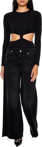 Forever 21 womens Knotted Cutout Bodysuit in Saudi Arabia