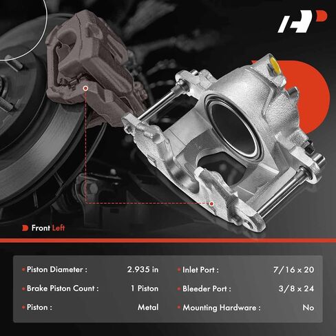 A -Premium Disc -Disc Cariper Assembly بدون قوس متوافق مع طرازات Chevy و Cadillac و Buick و GMC و Oldsmobile و Pontiac - Malibu 97 ، Camaro 97 ، Impala 97 ، Caprice ، Lesabre in Kuwait