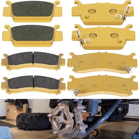 Front & Rear Ceramic Brake Pads Kit For 2016-2025 Honda Pioneer 1000 1000-5 1000-6, For 2019-2023 Honda Talon 1000R 1000X - Replaces 06451-HL4-A01 06431-HL4-A01 06452-HL4-A01 06432-HL4-A01 in Saudi Arabia