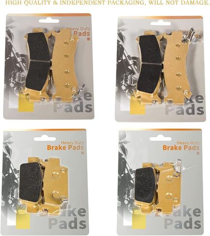 Front & Rear Ceramic Brake Pads Kit For 2016-2025 Honda Pioneer 1000 1000-5 1000-6, For 2019-2023 Honda Talon 1000R 1000X - Replaces 06451-HL4-A01 06431-HL4-A01 06452-HL4-A01 06432-HL4-A01 in Saudi Arabia