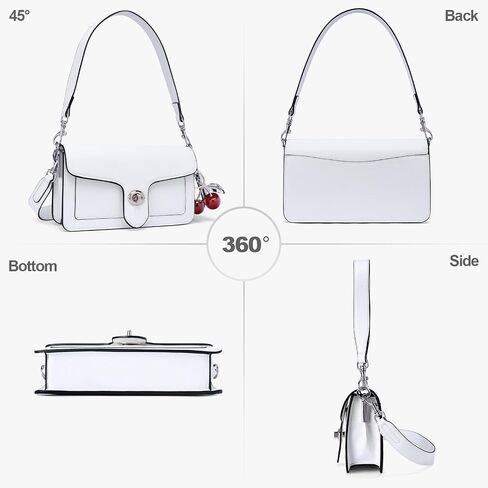 المحافظ للنساء الأكياس العصرية Crossbody حقائب المصمم الجلود سحر أكياس كرز الكتف مع 2 حلقات in Kuwait