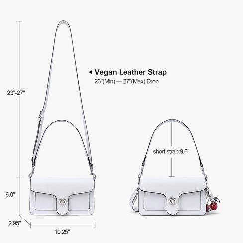 المحافظ للنساء الأكياس العصرية Crossbody حقائب المصمم الجلود سحر أكياس كرز الكتف مع 2 حلقات in Kuwait