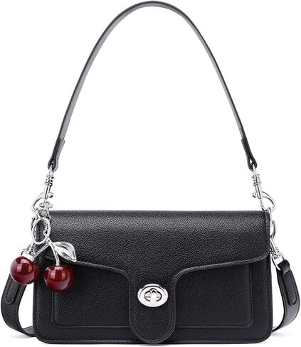المحافظ للنساء الأكياس العصرية Crossbody حقائب المصمم الجلود سحر أكياس كرز الكتف مع 2 حلقات in Kuwait