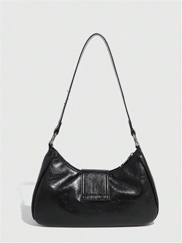 Qwinee Women's Buintage Buckle Contte Bag Y2K Punk Pu Leather Handbag Prest in Kuwait