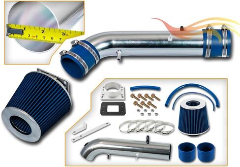 RTUNES RACING Short RAM CHITAKE KIT + مرشح كومبو متوافق مع 96-99 4RUNNER / 95-99 TACOMA 2.7L (Blue) in Kuwait